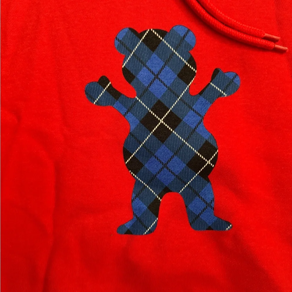 GRIZZLY Plaid Teddy Bear Hoodie - Picture 2 of 7